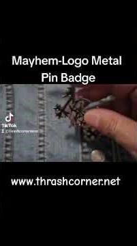 MAYHEM-LOGO METAL PIN BADGE OFFICIAL !!!