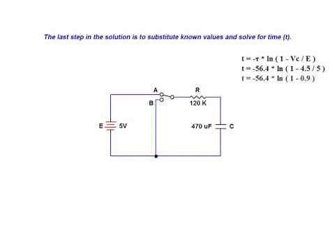 Online tutorial on capacitor transient response - in series RC circuits - charge / discharge curves