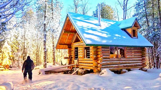 At the worst possible moment we ran out of steel log cabin outside. | Wright