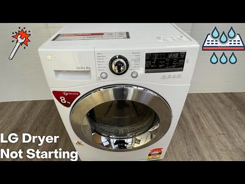 LG Dryer No Start Filter Fault Fix