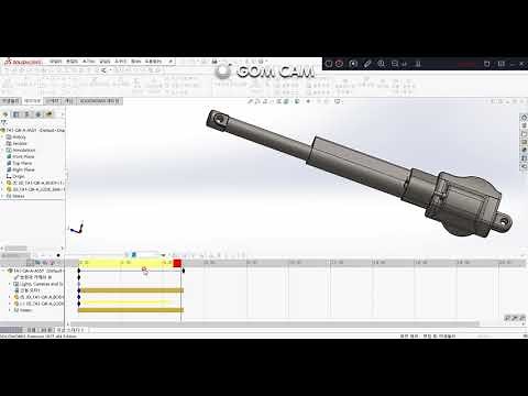 SolidWorks actuator motion