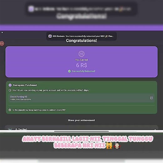 claim rbx lagii💗🙀 #masukberandayoutube #harusberanda #fypシ #fyp #beranda#robux