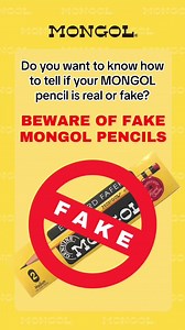How to tell if your Mongol pencil is real or fake #mongolph #mongolpencil #mongolphilippines | Mongol Philippines