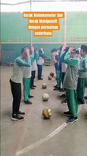 Gerak Nonlokomotor dan Manipulatif dalam permainan sederhana #kesehariansekolah #olahraga #pjok