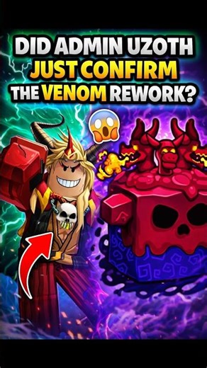 did admin UZOTH just confirm the VENOM REWORK!?😱