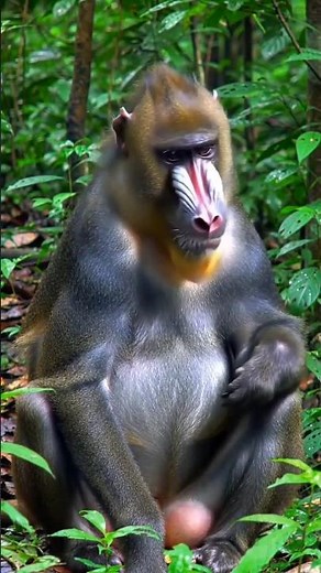 Mandrill’s Jungle Scream Caught on Camera – Realistic Veo3 Wildlife