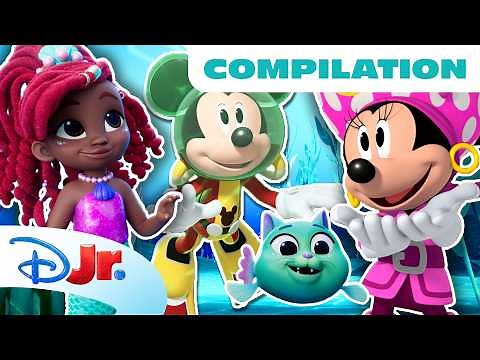 Celebrate World Ocean Day! 💙 | Mickey Mouse, Disney Jr.'s Ariel and More! | 6 Minutes | ‪@disneyjr‬