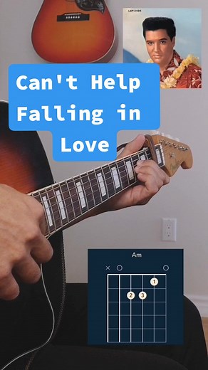 Easy Elvis Guitar Songs Tutorial - Can't Help Falling in Love