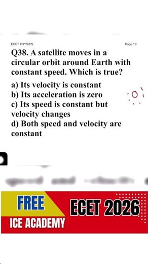 Ecet2026 free classes | physics & chemistry 🚀 | Q-26 ,#iceacademy,#ecet2026