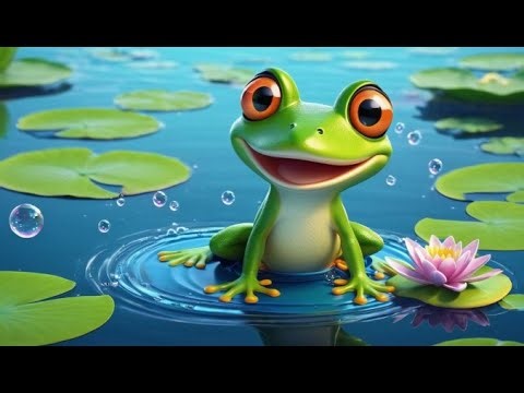 Leaping Frogs by the Pond | Fun Animal Song for Toddlers | Playful Nursery Rhyme