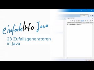 23 Zufallsgeneratoren in Java