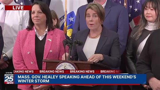 WATCH LIVE: Gov. Healey speaking ahead of what could be the biggest winter storm in years. | Boston 25 News