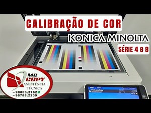 Calibração de cor na konica Minolta. Color calibration at konica Minolta.