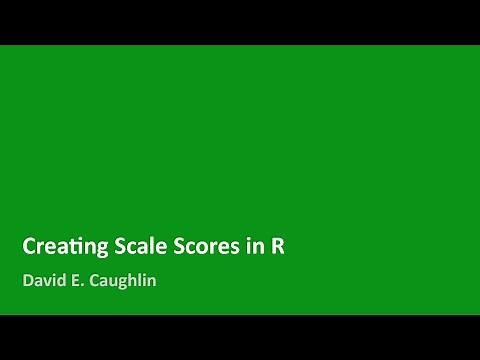 Creating Scale Scores in R