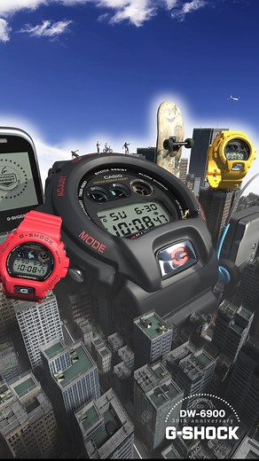 6900 line 30th anniversary watches in an iconic round-case design Introducing special 30th anniversary timepieces in the iconic, long-selling 6900 line that debuted in 1995 with a design that boldly restated G-SHOCK toughness. The new DW-6900TR watches come in the same colors as the earlier DW-6900H, which was the first 6900 line model to come in multiple color options. Over the years, the 6900 line has been a definer in the coolest cultural scenes of every era. This special collection revisits