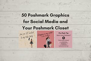 Poshmark Bundle of 50 Seller Posts, Poshmark Seller, Poshmark Sales, Poshmarks Boutique, Poshmark Digital, Reseller Tool, Poshmark Tool - Etsy
