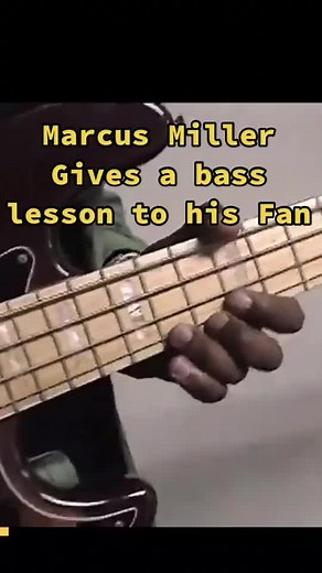 Marcus Miller gives a lessons to his fan ❤️#bass #fy #bassist #fyp #bassplayer #musician #foryou