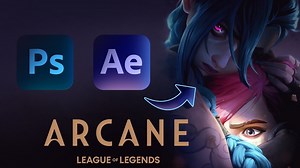 Arcane 第 2 季动态海报（动画延时拍摄）