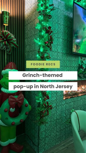 a Grinch-themed pop-up just launched in North Jersey, and it’s giving full Whoville vibes 💚🎄 @calandrasbakery has transformed its space into a cozy Grinch’s Grotto filled with green lights, festive décor, and a fireplace playing the movie all night long If you’re looking for a festive holiday dining experience, this pop-up is worth the visit Reserve now through January 4th on OpenTable or call 973-575-7720 📍Cucina Calandra, 216 U.S. Highway 46 East, Fairfield, NJ For the full breakdown, head 
