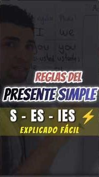 Present Simple Rules in English | S, ES and IES explained easily - Quick review