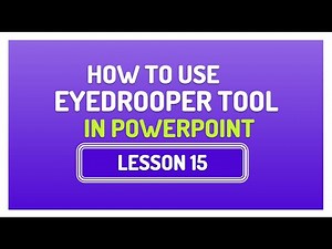 HOW TO USE EYEDROPPER TOOL IN POWERPOINT