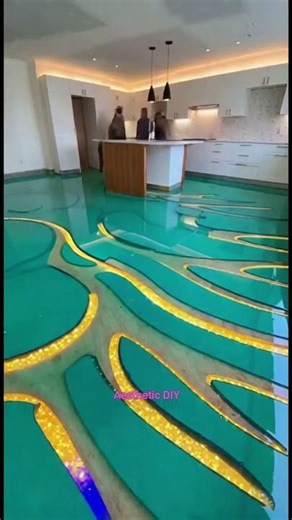 Old Kitchen to Elegant Epoxy Makeover #epoxyresin #interiordesign #kitchensetdesign