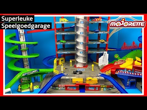 Majorette Super City Garage speelgoed uitpakken en spelen | Family Toys Collector