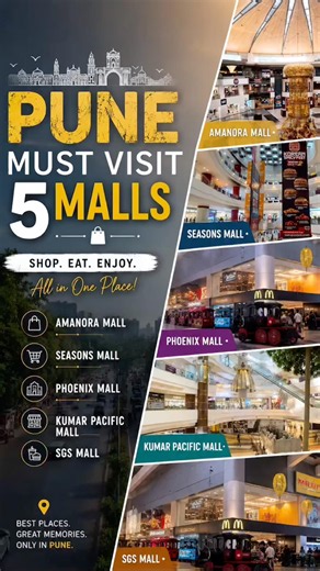 Pune Must Visit 5 Malls 🛍️ | Best Shopping Malls in Pune 2026 | #ourpunecity #OurPuneCity #pune