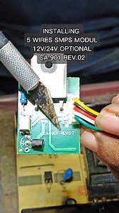 How to install 5 wires smps module CA-901 REV. 02. #repair #tvrepair #service #homeservice #smps #psu #module | Fajar Rusdi