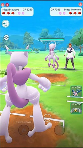 ✨️Mega Mewtwo Y VS✨️Mega Mewtwo X PVP Battle in Pokemon Go