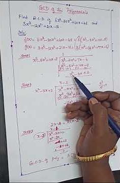 Algebra - GCD of the Polynomial