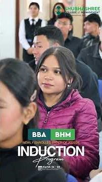 Day 1 | BBA BHM Induction Program 2082 | Batch 2025/26