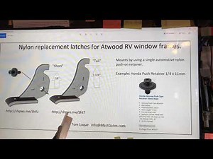 Replacement latch for Atwood RV mobile home windows