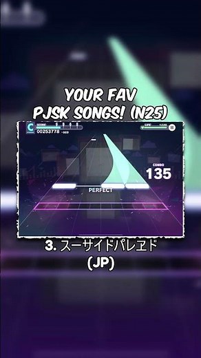 ITS ALL N25 / Your FAVORITE Project Sekai Songs (6)! #shorts