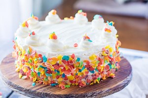 Fruity Pebble Cake - Layers of Flavor!
