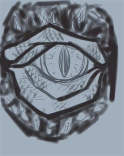digital drawing Time-lapse a dragon's eye #timelapse #art #sketching