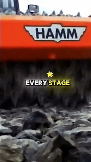 Vibratory Roller Crushes Stone Foundations with Smart Vibration Control! 💥