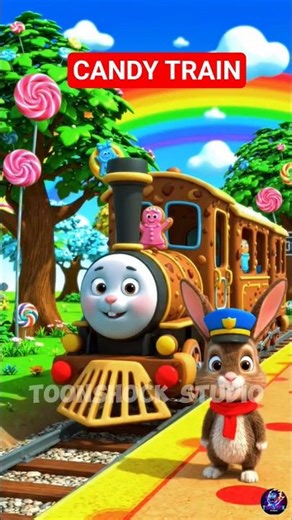 Magical Candy Train Adventure! 🍭🚂 Bunny Police & Sweet Treats for Kids