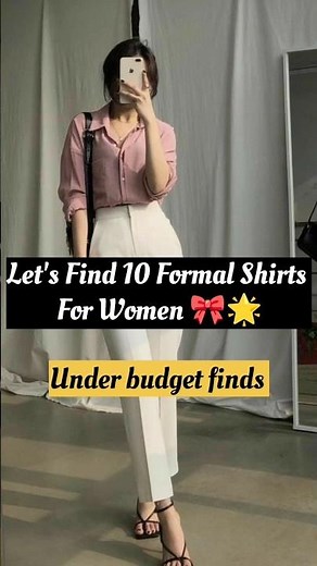 Formal Shirts For Women Meesho 💖✨🤌 For link Check Out Recent Posts 🔗➡️ #formalshirts #meeshofinds