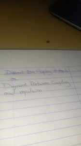 What are the differences between coupling and repulsion?... | Filo