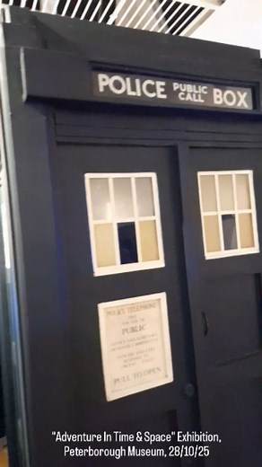 "Adventure In Time & Space" Exhibition at Peterborough Museum, 28/10/25. Great fun seeing many costumes and props from Doctor Who. The Sutekh with light up eyes was my favourite part. | Benjamin Callinicos