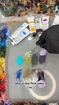 Discussing cobalt paint colours! 🩵💙 #arttips #colormixing