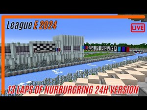 13 Laps of Nürburgring Nordschleife - League E 2024, Race 3 | BRWC Minecraft Ice Boat Racing League