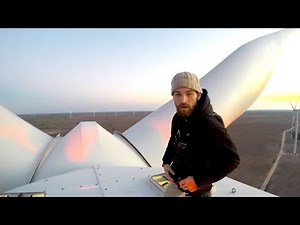 Wind Turbine BASE jump || SUNRISE