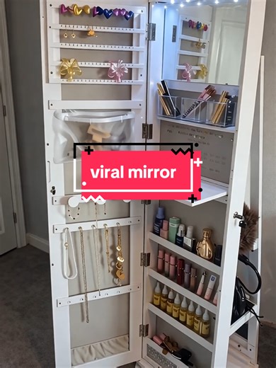 Full Body Mirror Jewellery Cabinet for Organized Storage