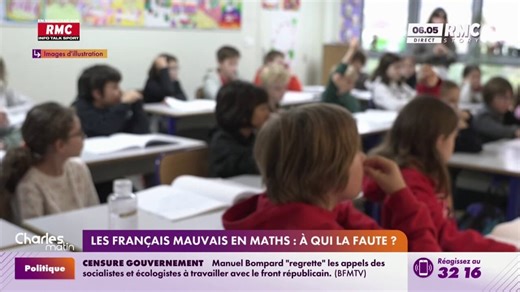 Les Français toujours à la traîne en mathématiques: à qui la faute ?