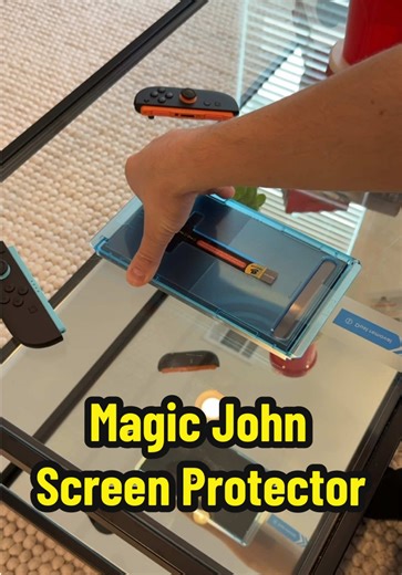 Replying to @abranator Adding a Magic John Screen Protector to my Switch 2! Really nice protector. I’m happy with it 👌 Just make sure you follow the directions 😅 #nintendoswitch2 #unboxing #techtok #magicjohn