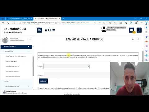 EducamosCLM. Como mandar mensaje a profesor