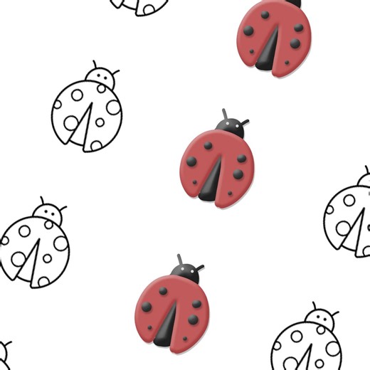 Ladybug Royal Icing Transfer Template, Spring Cookie Decorating (PDF Download) US Letter & A4 - Etsy