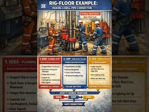 HIRA Vs SOP Vs JHA → Safe Execution#RigSafety #OilRigSafety #HSE #HIRA #JobHazardAnalysis #JHA #SOP
